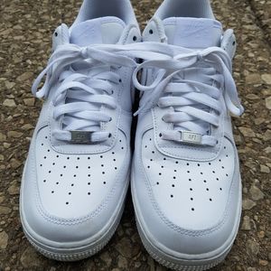 Mens White Nike Air Force One 9.5